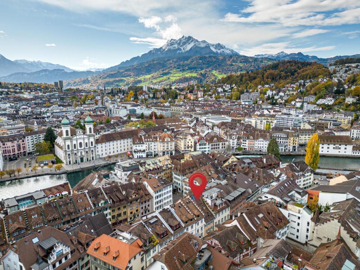 Ferienwohnung A&Y Oldtown Penthouse Loft Luzern Exterior foto