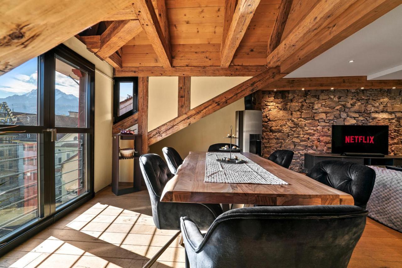 Ferienwohnung A&Y Oldtown Penthouse Loft Luzern Exterior foto
